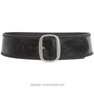 Women's 3 75 mm Wide Oval Tone-on-tone Stitching Edged Contour Belt at  Women’s Clothing store