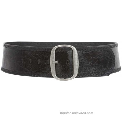 Women's 3 75 mm Wide Oval Tone-on-tone Stitching Edged Contour Belt at  Women’s Clothing store