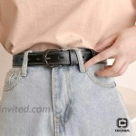 Women's Belt Genuine Leather Casual Grommet Belt for Jeans Pants
