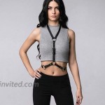 Women's Body Chest Harness Waist Belt Straps Suspenders Punk Harajuku Leather Straps AdjustableW001 at Women’s Clothing store