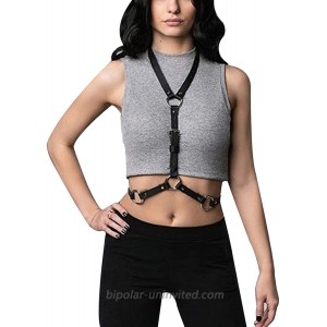Women's Body Chest Harness Waist Belt Straps Suspenders Punk Harajuku Leather Straps AdjustableW001 at  Women’s Clothing store