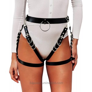 Women's Leg Harness Caged Thigh Holster Garters Harajuku Adjustable and Detachable Waist Gothic Rings Belt for Rave Outfits at  Women’s Clothing store