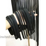 Wyenliz Women's Leather Skirt Belt Double buckles Tassel Gothic Waist Belt at Women’s Clothing store
