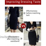 YALEMEI Women Skinny Belt for Dresses Retro Stretch Ladies Waist Belt at Women’s Clothing store