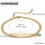 15 Pieces Ankle Chains Bracelets Adjustable Beach Anklet Foot Jewelry Set Anklets for Women Girls Barefoot Multicolor 4