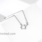Anklet Women Sterling Silver Sagittarius Anklets Horoscopes Zodiac Charms for Girlfriend Birthday Gift