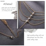 Bodiy Boho Layered Anklets Gold Crystal Barefoot Sandals with Toe Ring Summer Beach Foot Chain Jewerly for Women and Girls1pcs