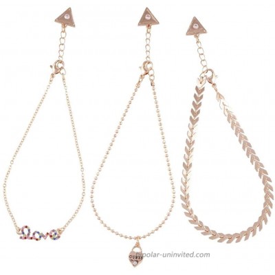 GUESS Love Anklet Trio Set