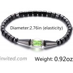 Hematite Magnetic Anklets for Women Girls Precious Natural Stones Healthy Jewelry Arthritis Carpal Tunnel Cylindrical Bead Anklet Set 3Pcs