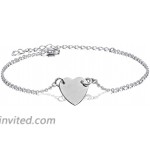 Hithop 1Piece Women Girl Fashion Heart Anklets Ankle Bracelet Chain Beach Foot Jewelry Silver