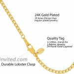 Lifetime Jewelry 2.7mm Open Weave Link Anklet for Women & Girls 24k Real Gold Plated 11