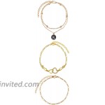 Longita Anklets Gold Tone Anklets for Women Teen Girls Heart Initial Anklet Bracelets Anklet with Initials