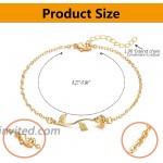 SHIWE 18PCS Ankle Bracelets for Women Gold Silver Anklets Layered Adjustable Ankle Chains Beach Foot Jewelry Chains Anklet Sets