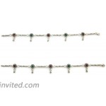 Silver Oxidized Plated Women's Fashion Anklet