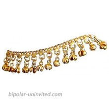Uma Indian Traditional Belly Dance Ghungroo Brass Anklet No Color Size No Size