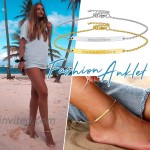 Women Chic Anklet Chain Stainless Steel Charming Bar Ankle Bracelet Teen Girls Foot Jewelry Summer Beach Party Accessories