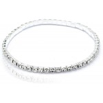 Yalice Dainty Crystal Anklets Silver Ankle Bracelet Beach Foot Chain for Women and Girls Silver-1