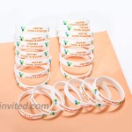 20 PCS I Got My Covid-19 Vaccine Silicone Wristband for Women Men I've Been Vaccinated Rubber Bracelets