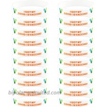 20 PCS I Got My Covid-19 Vaccine Silicone Wristband for Women Men I've Been Vaccinated Rubber Bracelets