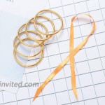 ATIMIGO Jelly Bangle Bracelets Set Lightweight Cute Gold Glitter Filled Stack Silicone Party Bracelets for Women Girls