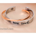 MS. CLOVER Gifts for Teacher So Much of What I Am is Made from What I Learned from You Teacher Bracelet Gift from Student- Friendship Gifts