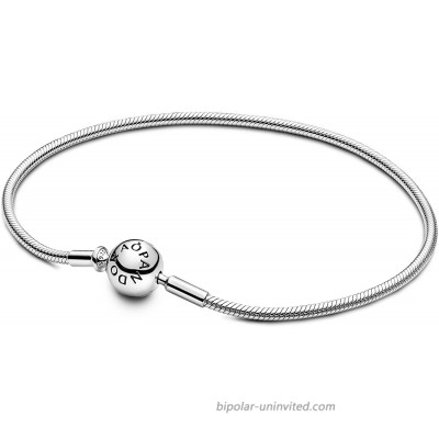 PANDORA Jewelry Snake Chain Sterling Silver Bracelet 6.7