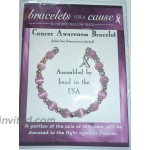 Pink Breast and Multi Cancer Awareness Bracelet by Hidden Hollow Beads Great For Fundraising 7 ¾ in size 8mm Pink Breast Cancer Bracelet Beads