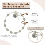 Saint Benedict Medals Rosary Bracelet 7 3 4 Inch
