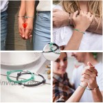 Tarsus Couples Bracelets Magnetic Matching Attract Forever Connecting Relationship Bracelet Couple Jewelry Gifts for Boyfriend Girlfriend Women Men Him Hers