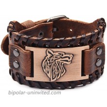 TURTLEDOVE Viking Bracelet Wolf Fenrir - Vintage Nordic Scandinavian Talisman - Gothic Bracelet for Celtic Pagan