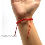 Unisex Handmade Braided Rope Lucky Red String Bracelet Hamsa Evil Eye Charm Bracelet for Women Peaceful Adjustable Couple Bracelets