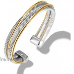 UNY Vintage fashion Twisted Cable wire bracelet new Antique design Elegant Unique Retro Cuff Bracelet
