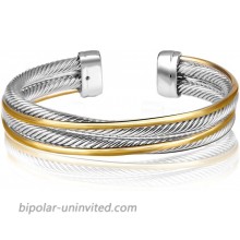 UNY Vintage fashion Twisted Cable wire bracelet new Antique design Elegant Unique Retro Cuff Bracelet