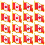 20 Pack Canada Flag Pin Canadian National Flag Lapel pins Enamel Made of Metal Souvenir Men Women Patriotic
