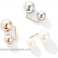 3 PCS Pearl Brooches Women's Pearl Pins for Girl Pearl Safety Pin Wedding Decoration Shawl Collar Shirt Pin Buttons Sweater Brooches（Mixed Color）