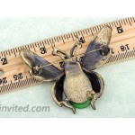 Alilang Peridot Green Crystal Rhinestone Ladybug Fly Insect Fashion Jewelry Brooch Pin Brooches And Pins