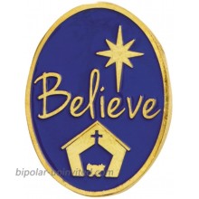 Autom Believe Christmas Gold Plated Lapel Pin