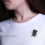 Bridget Bobby 6PCS Women Upgrade Crystal Brooch Set Premium Rhinestone Enamel Pins for Clothes Dress Cute Funny Vintage Animal Jewelry Gift for Girl