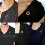 Brooch Pins for Women JACGLB Elegant Pearl Rhinestone Broches Fashion Accessory flower