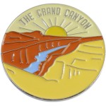 Grand Canyon Arizona Round Enamel Lapel Pin 1 Pin