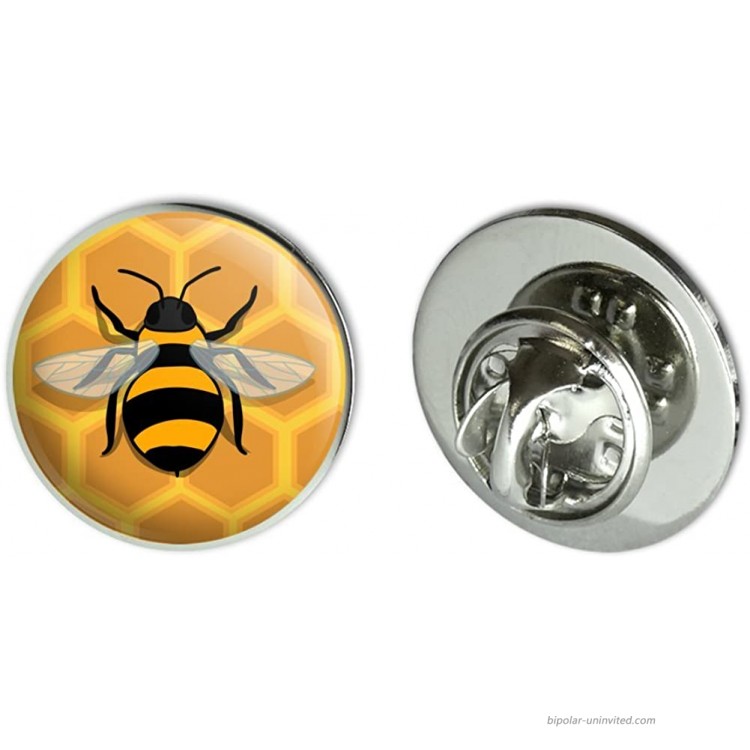 GRAPHICS & MORE Bee on Honeycomb Metal 0.75 Lapel Hat Pin Tie Tack Pinback
