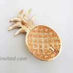HAISWET Yellow Crystal Pineapple Pin Brooch for Women Green Enamel Rose Gold Tone