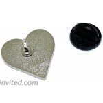 Heart Enamel Lapel Pin - Friendship Love Cute Brooch Badge