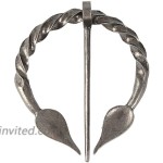 HOLY KT Vintage Viking Norse Penannular Brooch Pin for Women Buckle Clasp Clothes Fasteners Cloak Pin Medieval Viking Jewelry