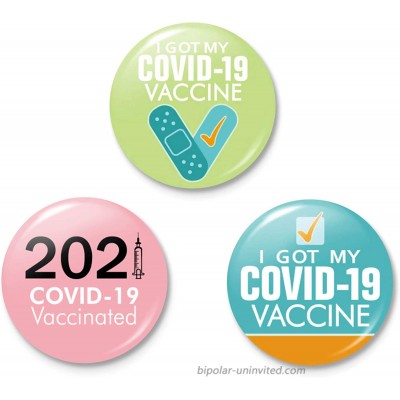 I Got My CO-VID-19 Vaccine Notification Encouraged Clinical and Public Health Brooch Vaccinated Memorial for Bag Shirt- Vaccines Cause Adults