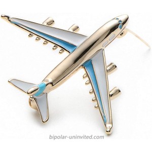 Jana Winkle Alloy Airplane Brooch Pins Enamel Red Blue Plane Luxury Brand Brooches Blue