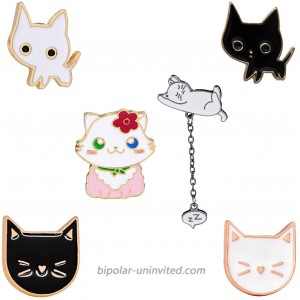 KimYoung Cute Enamel Lapel Pin Sets Carton Animal Brooch Pin Cat Pin