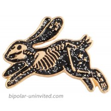 Magi gift Skeleton Running Rabbit Enamel Pins Badges Brooches Backpack Hat Bag Accessories Bunny Jewelry for Men Women Gold Small