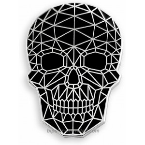Pinsanity Wire Frame Geometric Skull Enamel Lapel Pin