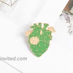 ROFARSO Cactus Heart Enamel Lapel Pin Anatomical Heart Brooch Pins Accessory for Backpacks Badges Hats Bags for Women Girls Kids Gift